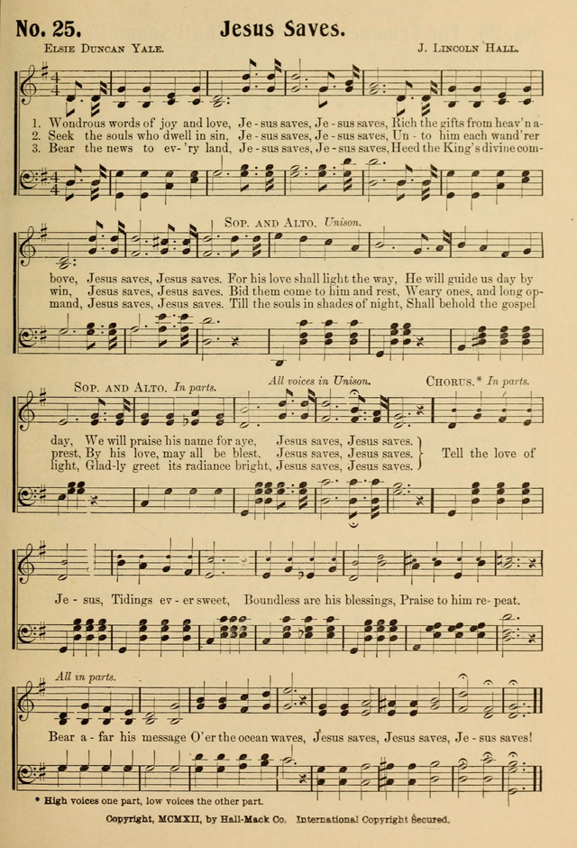 Ideal Sunday School Hymns page 25