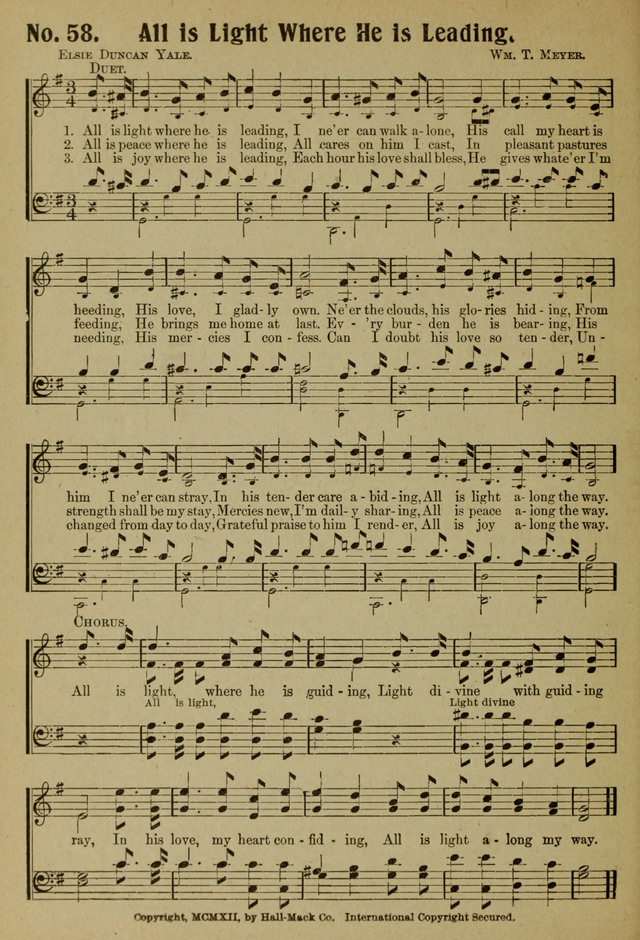 Ideal Sunday School Hymns page 58