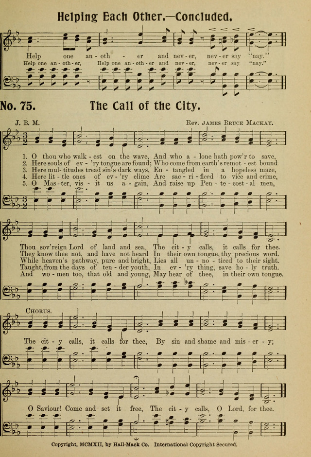 Ideal Sunday School Hymns page 75