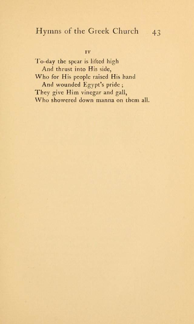 Hymns of the Greek Church page 43