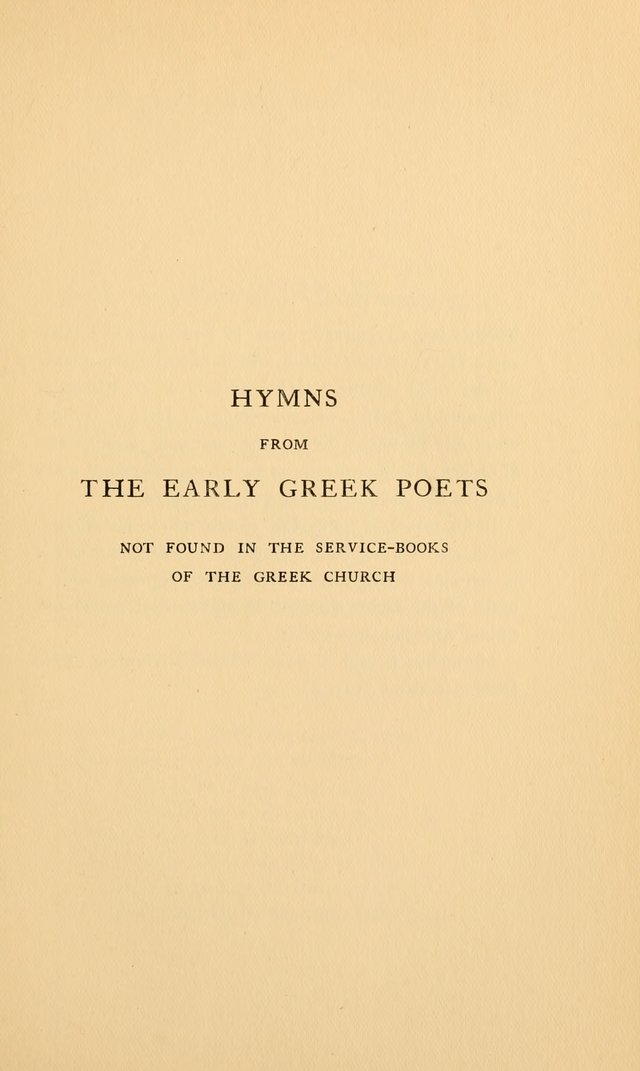 Hymns of the Greek Church page 87