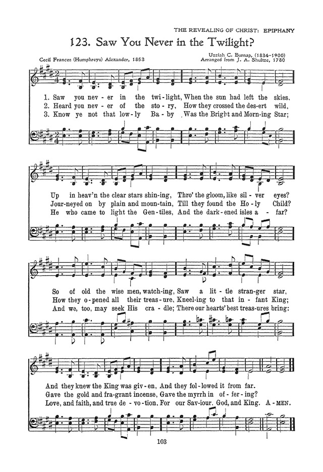 The Junior Hymnal, Containing Sunday School and Luther League Liturgy and Hymns for the Sunday School page 103