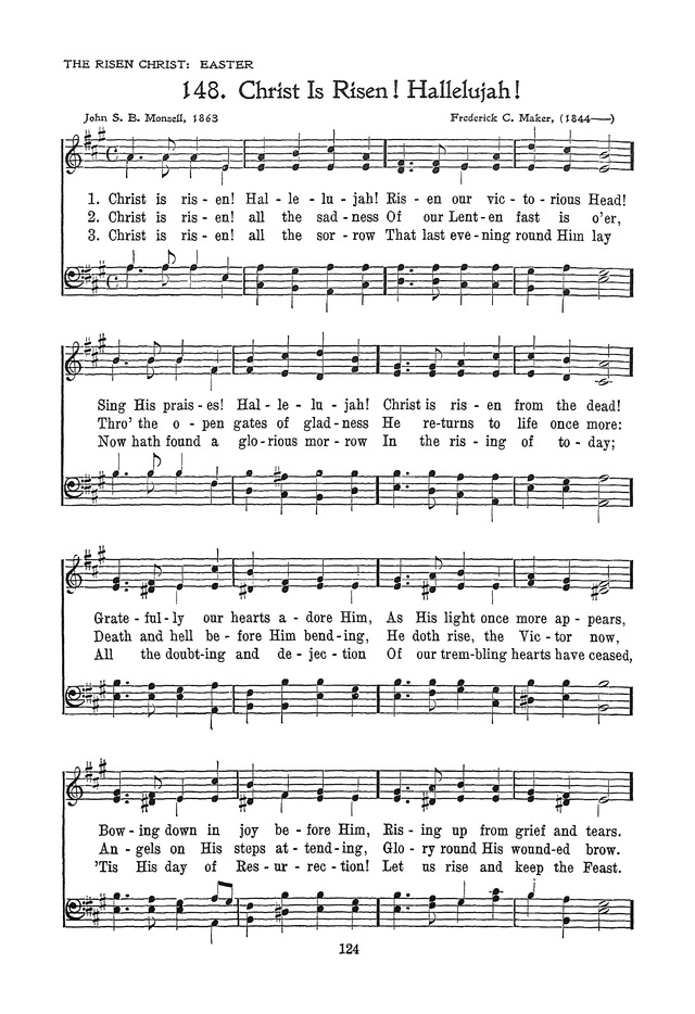 The Junior Hymnal, Containing Sunday School and Luther League Liturgy and Hymns for the Sunday School page 124