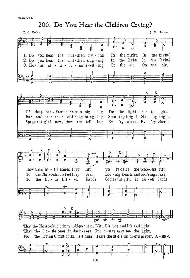 The Junior Hymnal, Containing Sunday School and Luther League Liturgy and Hymns for the Sunday School page 166