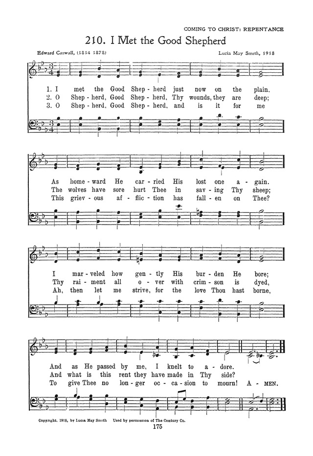The Junior Hymnal, Containing Sunday School and Luther League Liturgy and Hymns for the Sunday School page 175