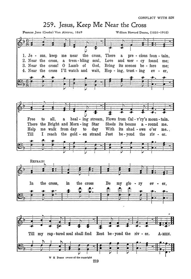 The Junior Hymnal, Containing Sunday School and Luther League Liturgy and Hymns for the Sunday School page 219
