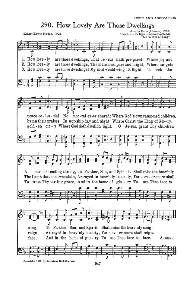 The Junior Hymnal, Containing Sunday School and Luther League Liturgy and Hymns for the Sunday School page 247