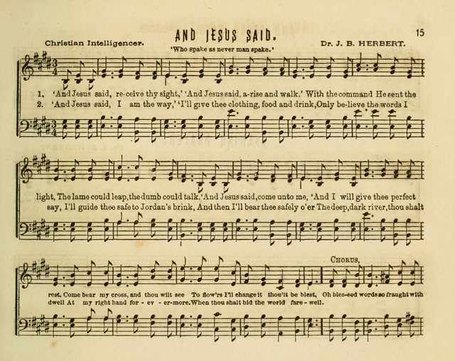 Joyful Songs: a choice collection of new Sunday School music page 15