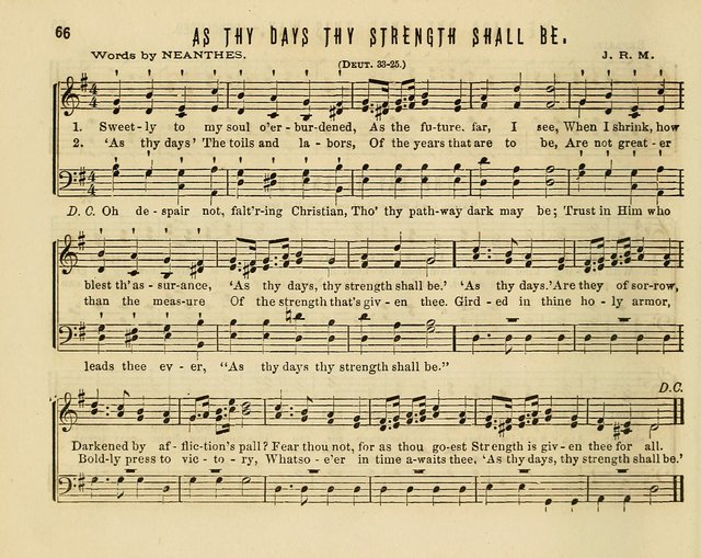 Joyful Songs: a choice collection of new Sunday School music page 66