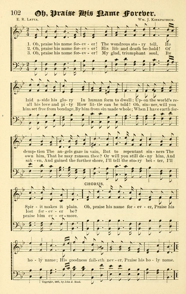 Joyful Sound: a collection of new hymns and music with familiar selections page 102