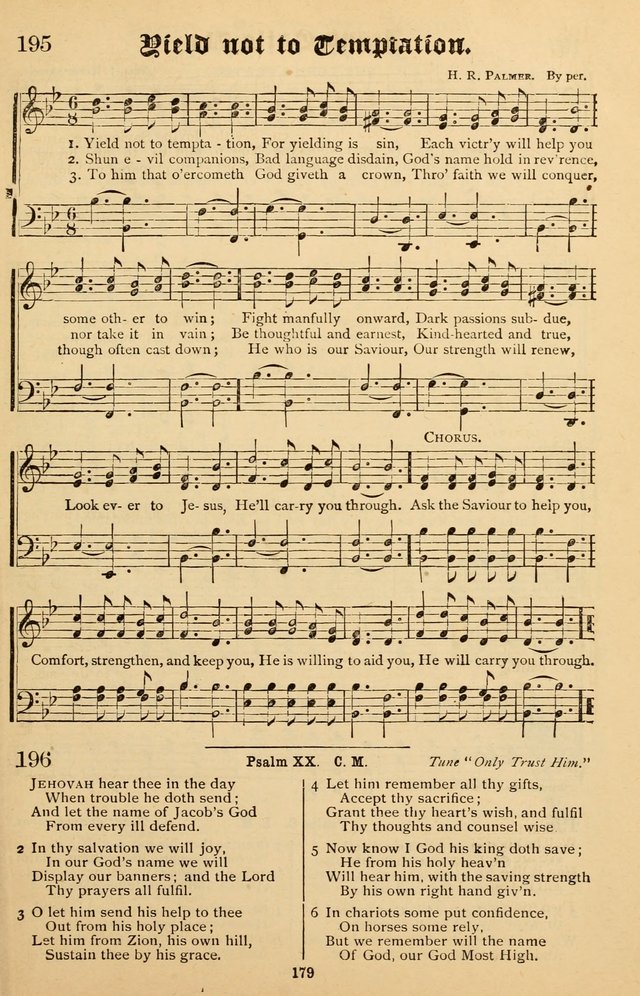 Junior Songs: a collection of sacred hymns and songs; for use in meetings of junior societies, Sunday Schools, etc. page 175