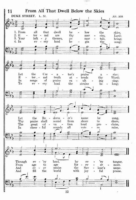 Kingdom Hymns with Music page 12