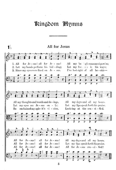 Kingdom Hymns with Music page 5