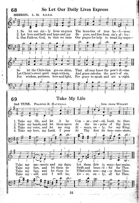 Kingdom Hymns with Music page 54