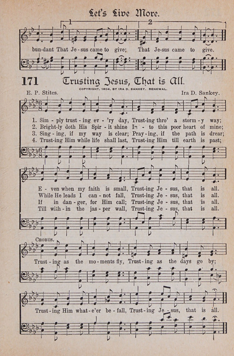 Kingdom Songs: the choicest hymns and gospel songs for all the earth, for general us in church services, Sunday schools, and young people meetings page 176