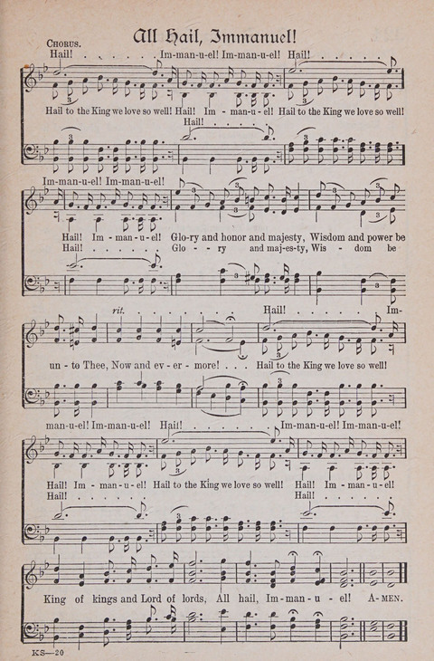 Kingdom Songs: the choicest hymns and gospel songs for all the earth, for general us in church services, Sunday schools, and young people meetings page 308