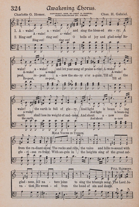 Kingdom Songs: the choicest hymns and gospel songs for all the earth, for general us in church services, Sunday schools, and young people meetings page 309