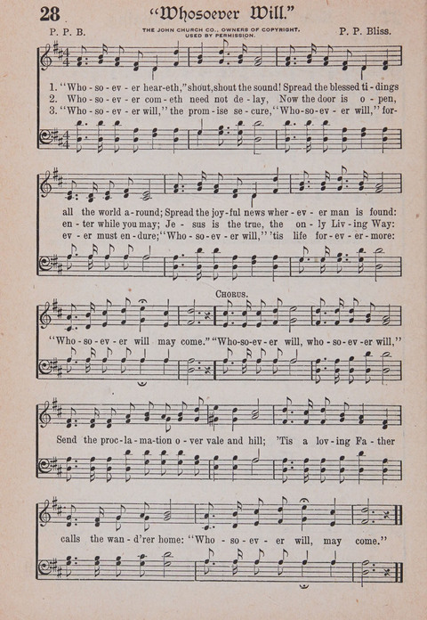 Kingdom Songs: the choicest hymns and gospel songs for all the earth, for general us in church services, Sunday schools, and young people meetings page 33