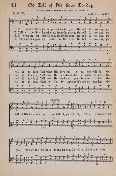 Kingdom Songs: the choicest hymns and gospel songs for all the earth, for general us in church services, Sunday schools, and young people meetings page 48