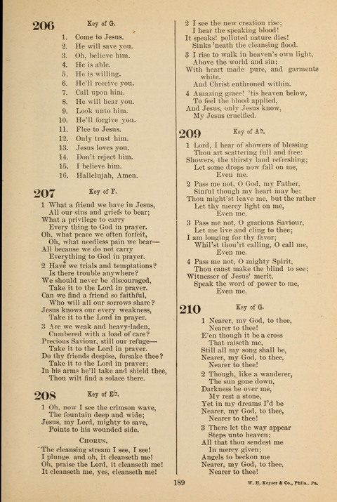 Kingdom of Song for the Sunday School page 187