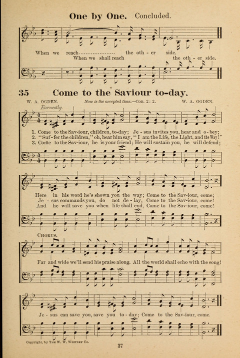 Kingdom of Song for the Sunday School page 35