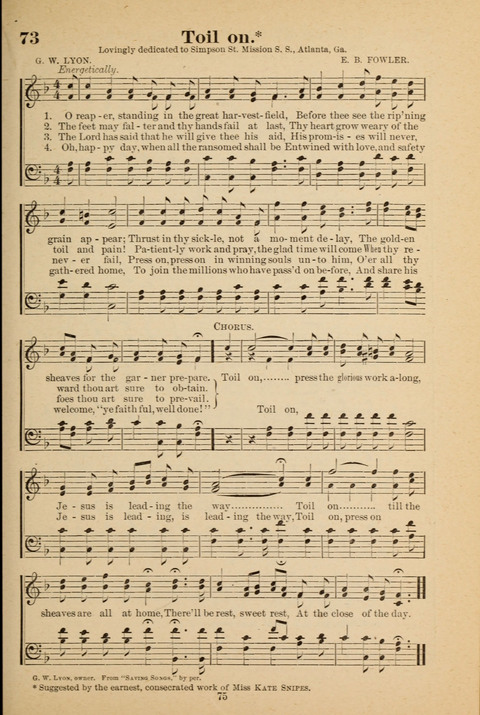 Kingdom of Song for the Sunday School page 73