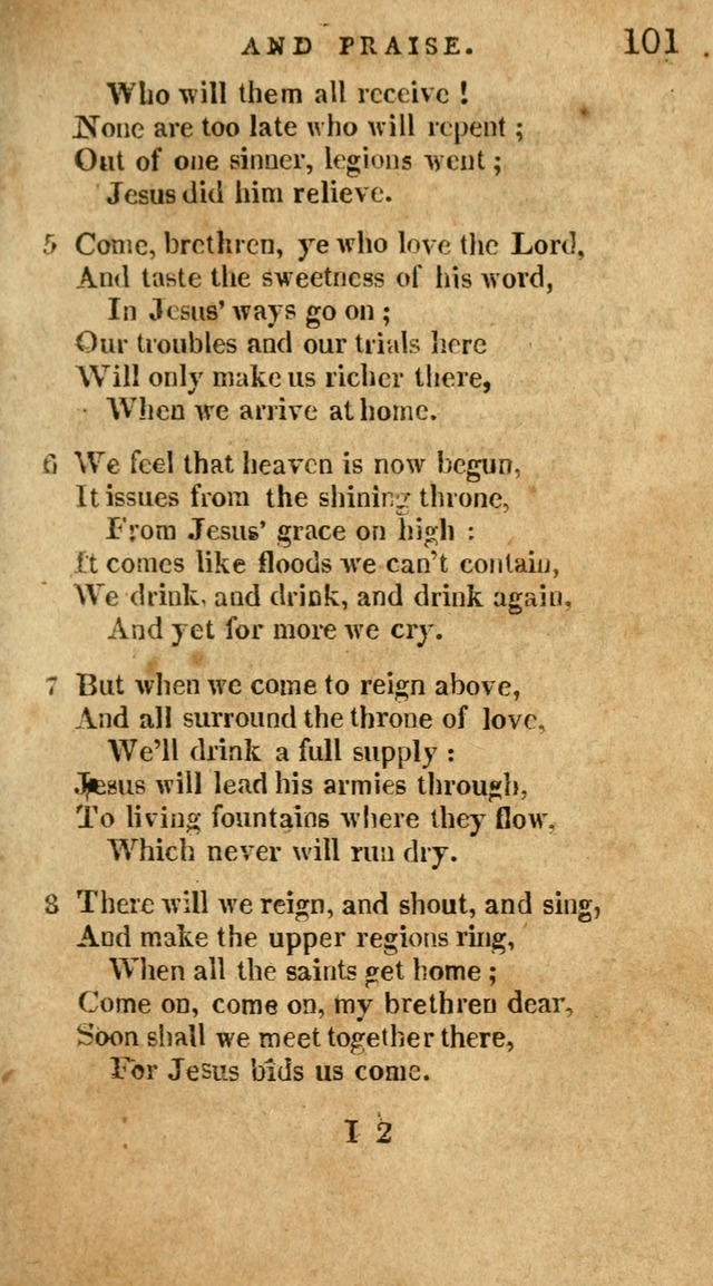 The Latest Collection of Original and Select Hymns and Spiritual Songs page 101