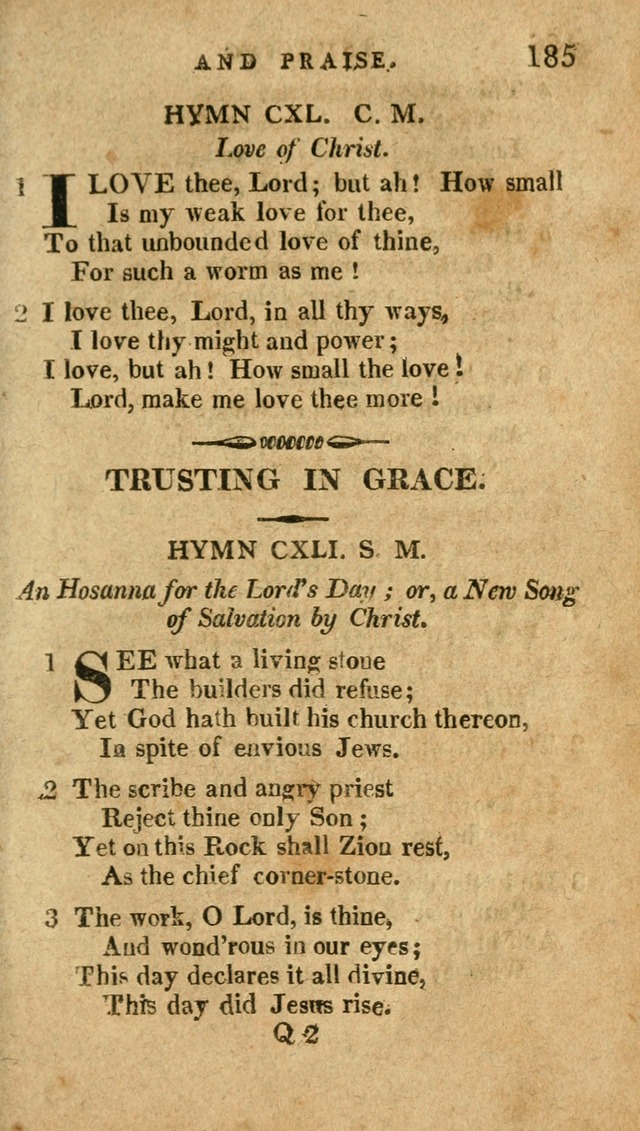 The Latest Collection of Original and Select Hymns and Spiritual Songs page 185
