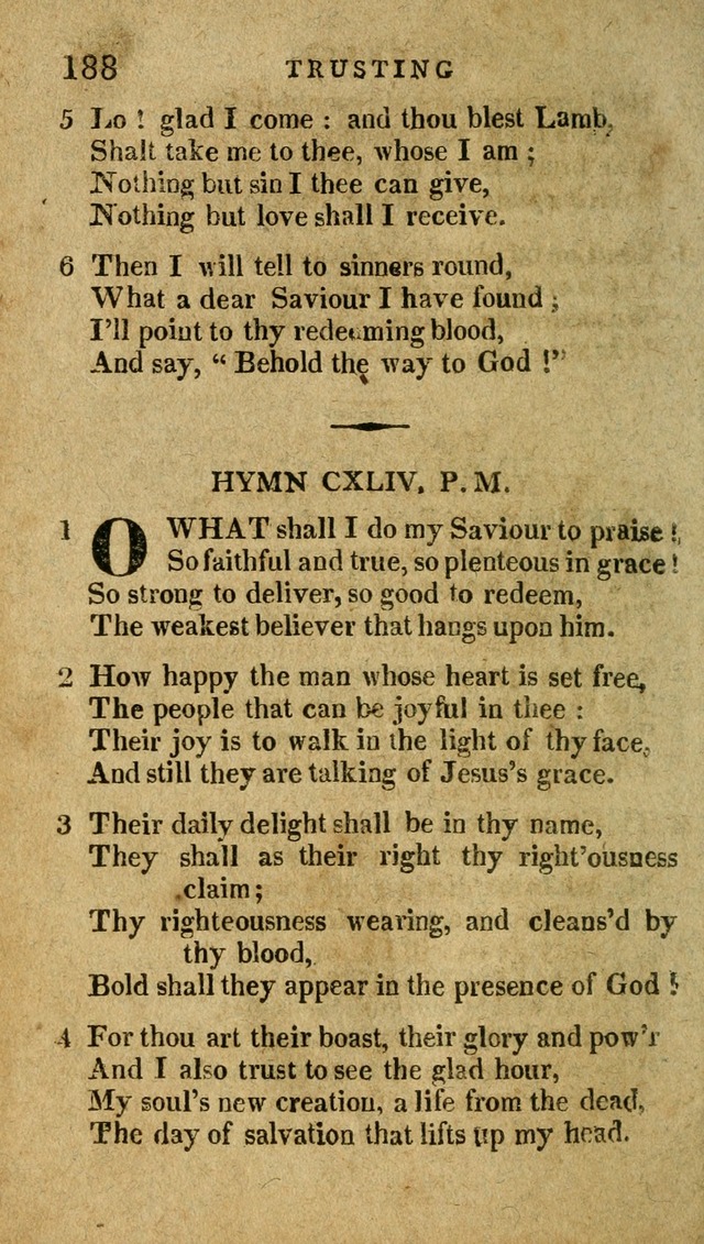 The Latest Collection of Original and Select Hymns and Spiritual Songs page 188