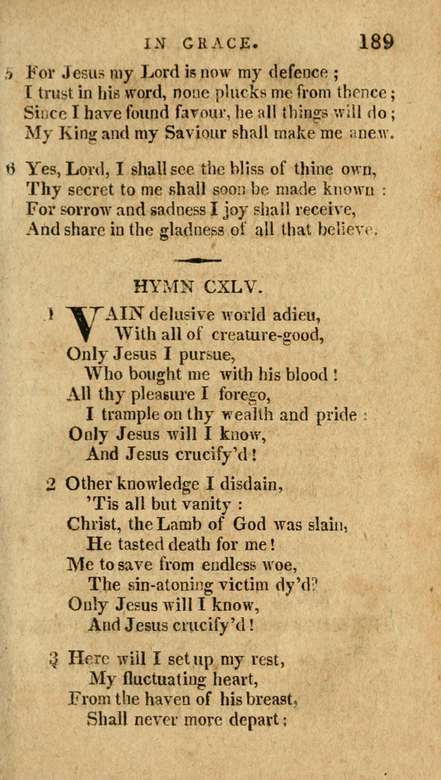 The Latest Collection of Original and Select Hymns and Spiritual Songs page 189