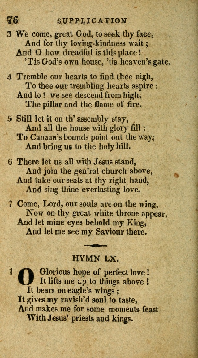 The Latest Collection of Original and Select Hymns and Spiritual Songs page 76