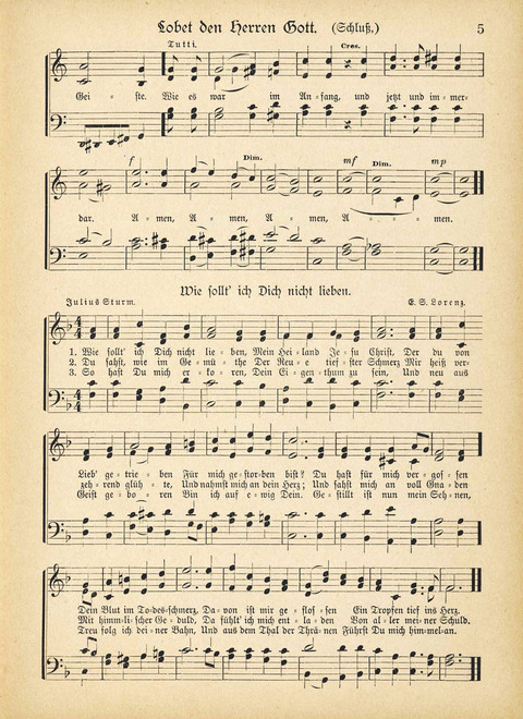 Lob und Ehre: eine Sammlung neuer Chorgesänge, für den Gebrauch Gemischter Kirchen-Chöre. Nach amerikanischen Quellen page 5