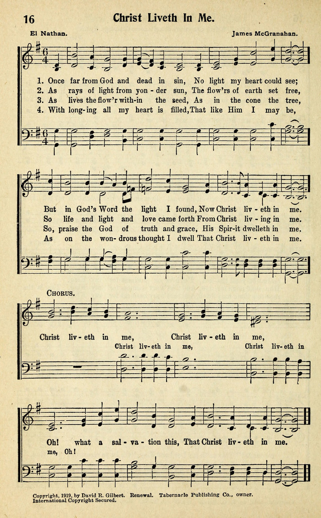 Living Gospel Songs and Choruses page 16