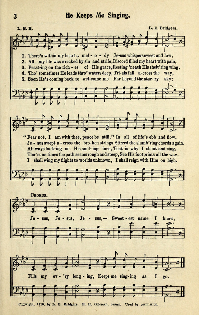 Living Gospel Songs and Choruses page 3
