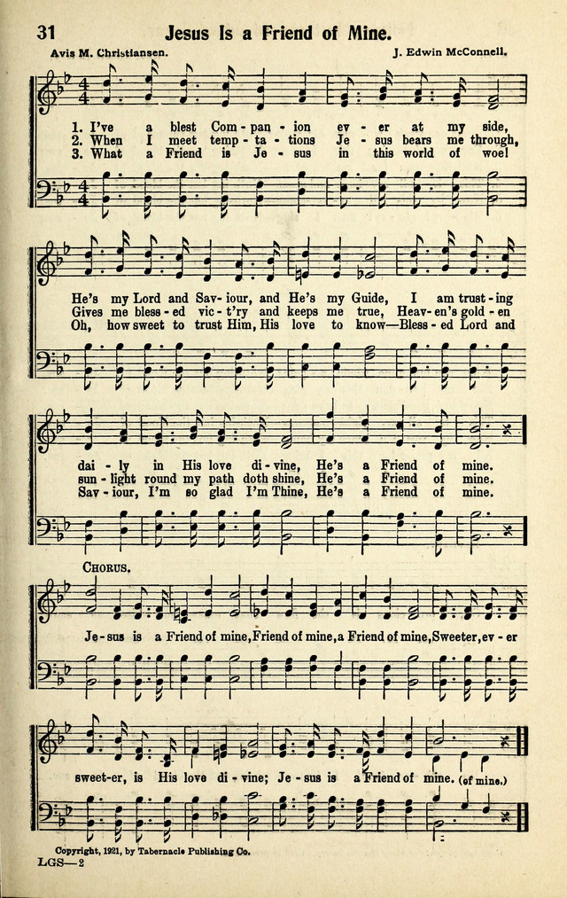 Living Gospel Songs and Choruses page 31