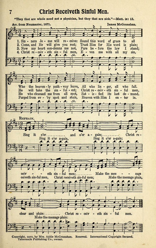 Living Gospel Songs and Choruses page 7