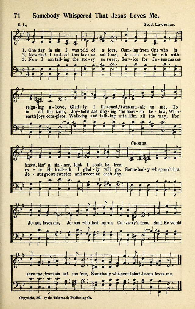 Living Gospel Songs and Choruses page 71