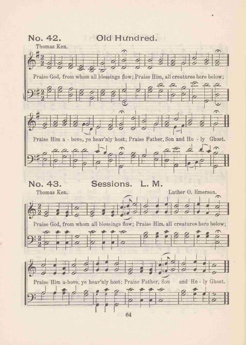 Loyalty to the King: a collection of new and old songs for the use of organized Sunday-school classes, especially for all classes in the Loyal Movement page 64