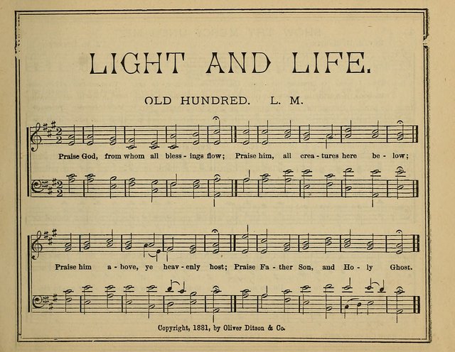 Light and Life: a collection of new hymns and tunes for sunday schools, prayer meetings, praise meetings and revival meetings page 3