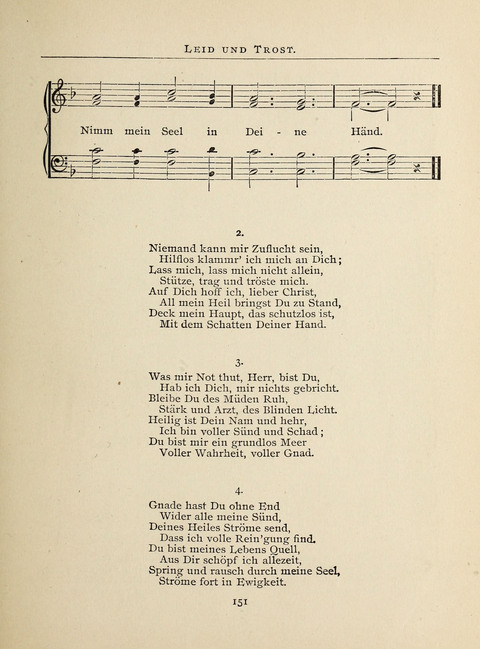 Liederlust: Altes und Neues für Muntere Sänger in Kirche, Schule und Haus page 151