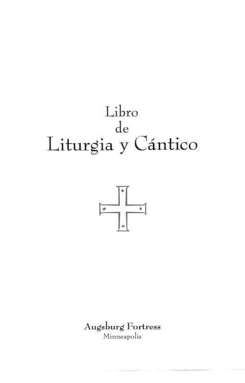 Libro de Liturgia y Cántico page 1