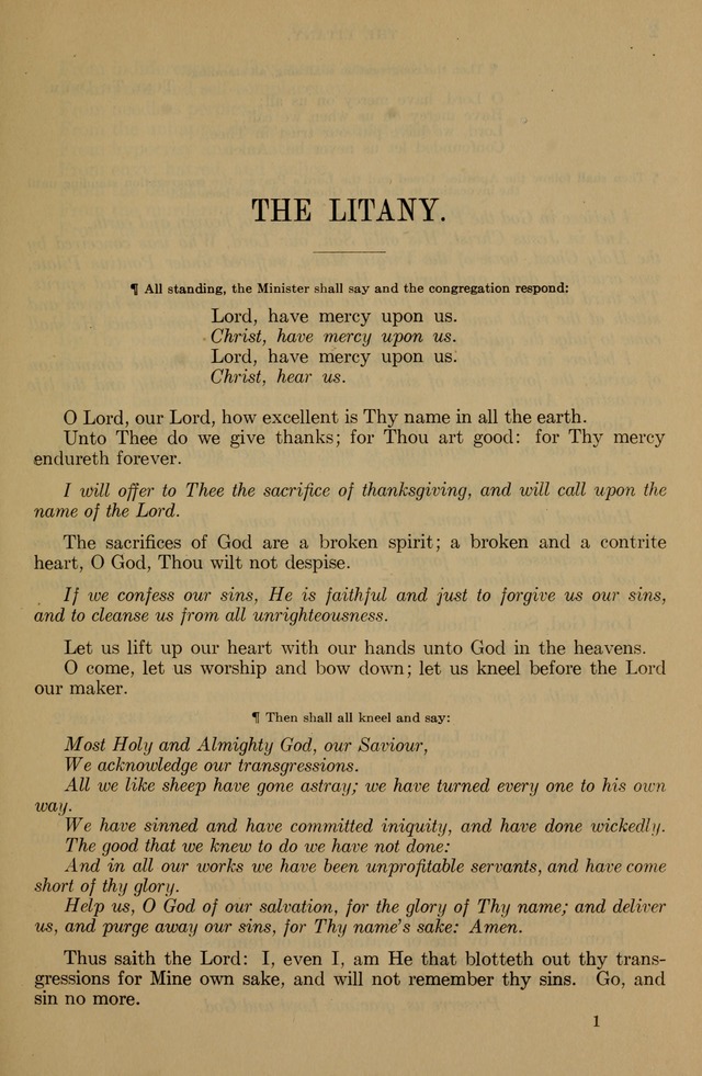 The Liturgy and the Offices of Worship and Hymns of the American Province of the Unitas Fratrum, or the Moravian Church page 1