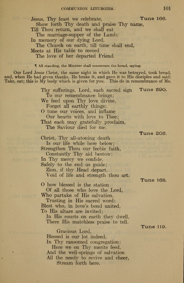 The Liturgy and the Offices of Worship and Hymns of the American Province of the Unitas Fratrum, or the Moravian Church page 101