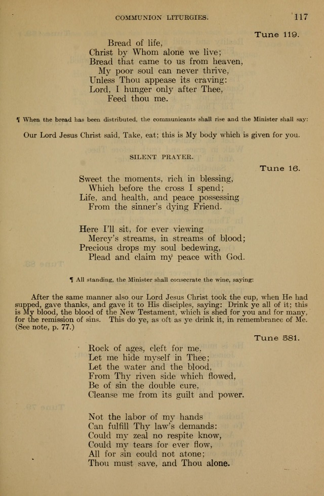 The Liturgy and the Offices of Worship and Hymns of the American Province of the Unitas Fratrum, or the Moravian Church page 117
