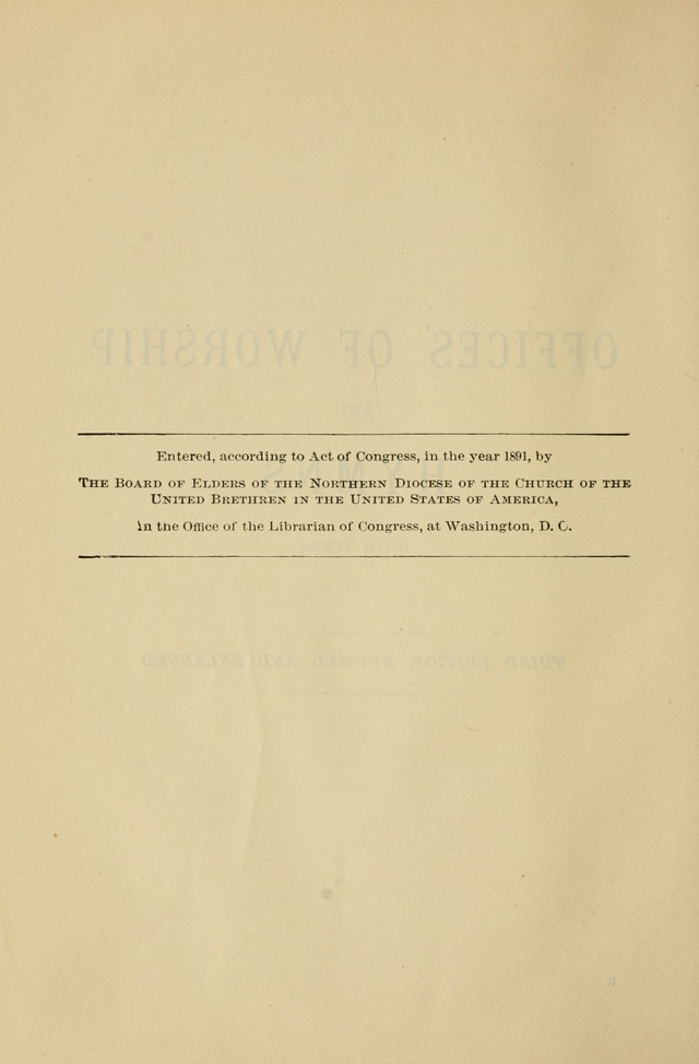 The Liturgy and the Offices of Worship and Hymns of the American Province of the Unitas Fratrum, or the Moravian Church page 122