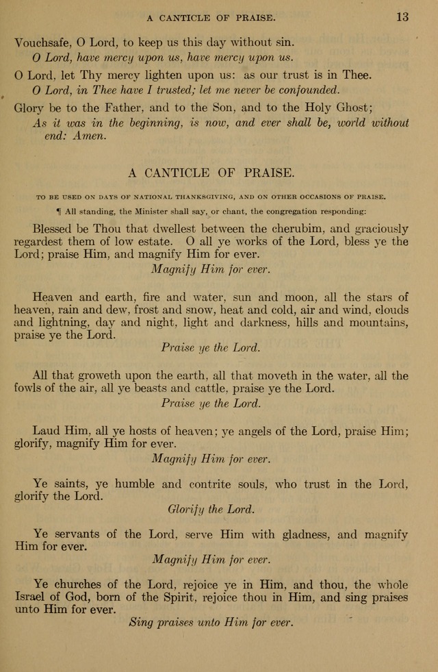 The Liturgy and the Offices of Worship and Hymns of the American Province of the Unitas Fratrum, or the Moravian Church page 13