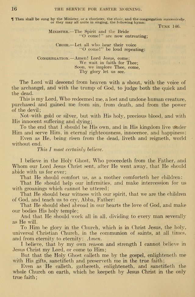 The Liturgy and the Offices of Worship and Hymns of the American Province of the Unitas Fratrum, or the Moravian Church page 16