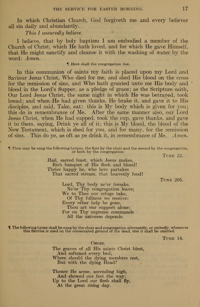 The Liturgy and the Offices of Worship and Hymns of the American Province of the Unitas Fratrum, or the Moravian Church page 17