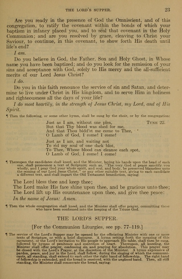 The Liturgy and the Offices of Worship and Hymns of the American Province of the Unitas Fratrum, or the Moravian Church page 23