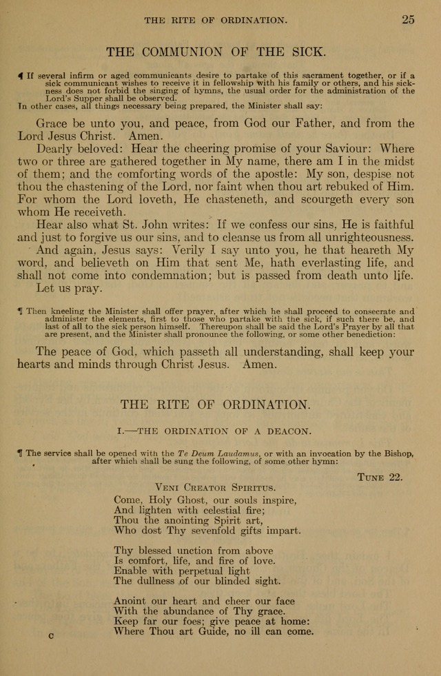 The Liturgy and the Offices of Worship and Hymns of the American Province of the Unitas Fratrum, or the Moravian Church page 25